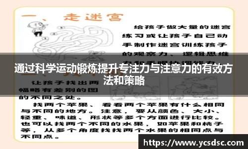 通过科学运动锻炼提升专注力与注意力的有效方法和策略